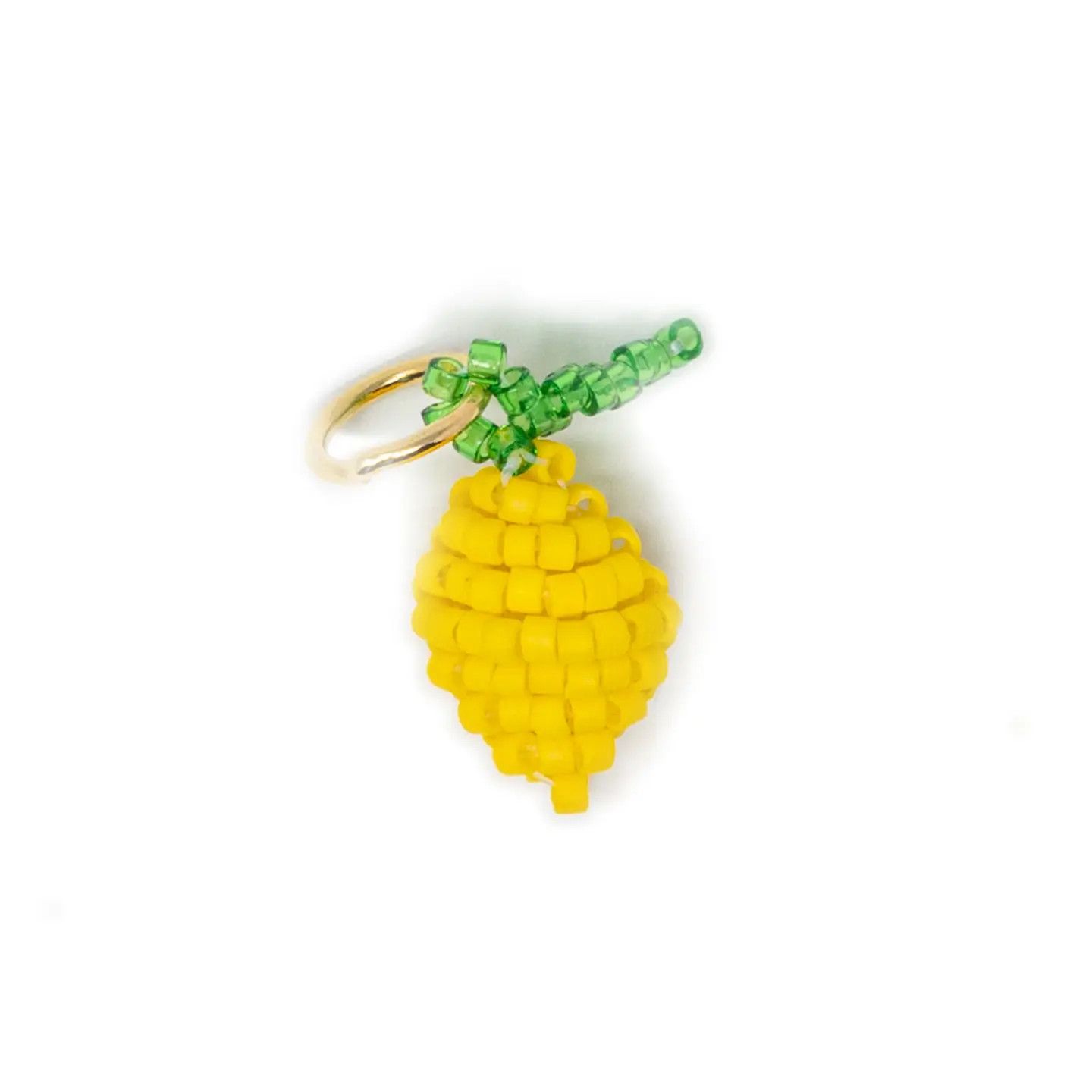 Beaded Lemon Charm