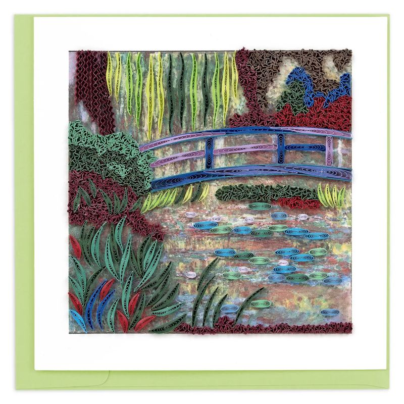 Artist Series Water Lily Pond Quilled Card