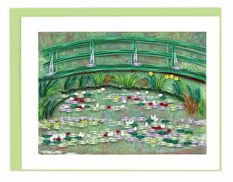 Artist Series Japanese Footbridge Quilled Card
