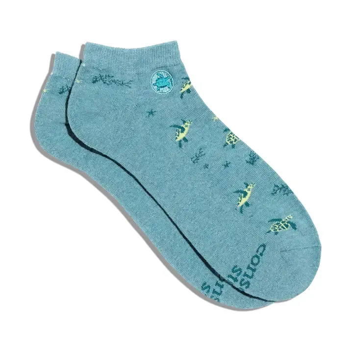 Ankle Socks That Protect Sea Turtles, Size: Small