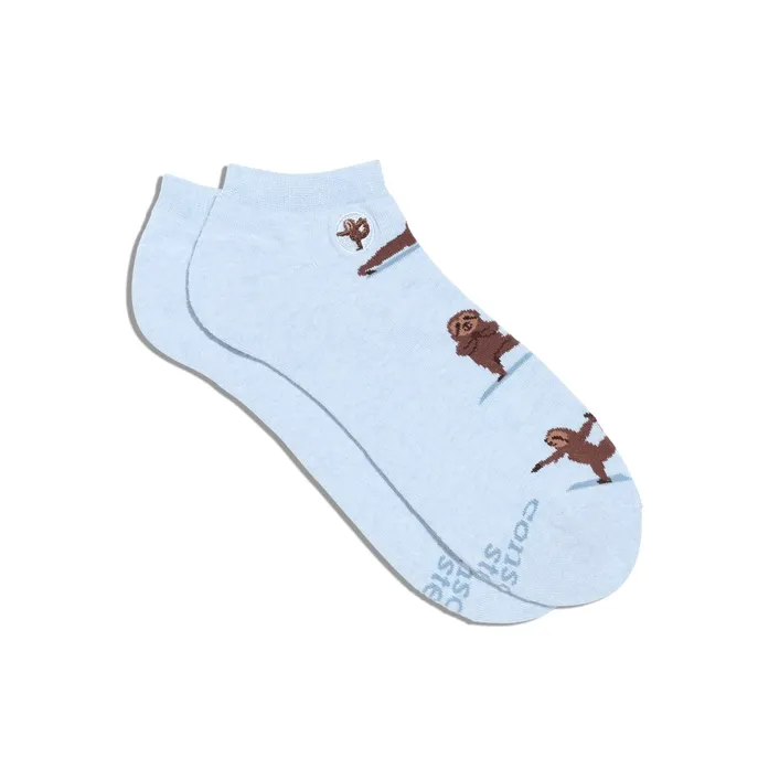 Ankle Socks That Support Mental Health Yoga Sloths