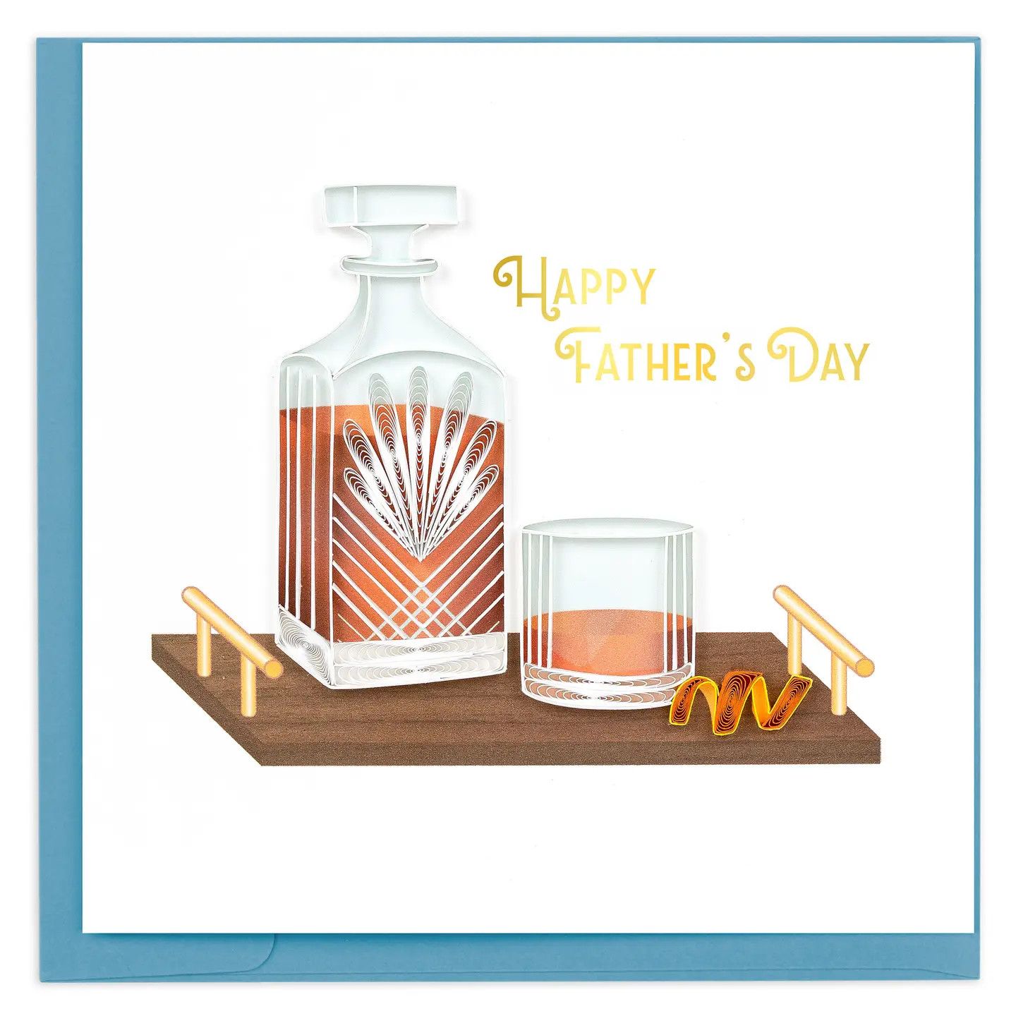 Father's Day Whiskey Quilled Card