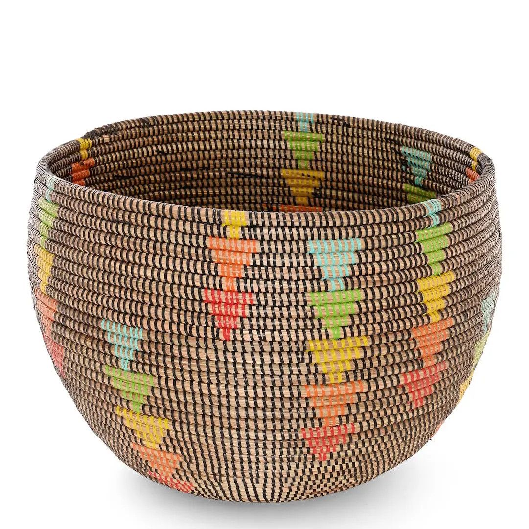 Basket Storage Bowl Prism Triangles