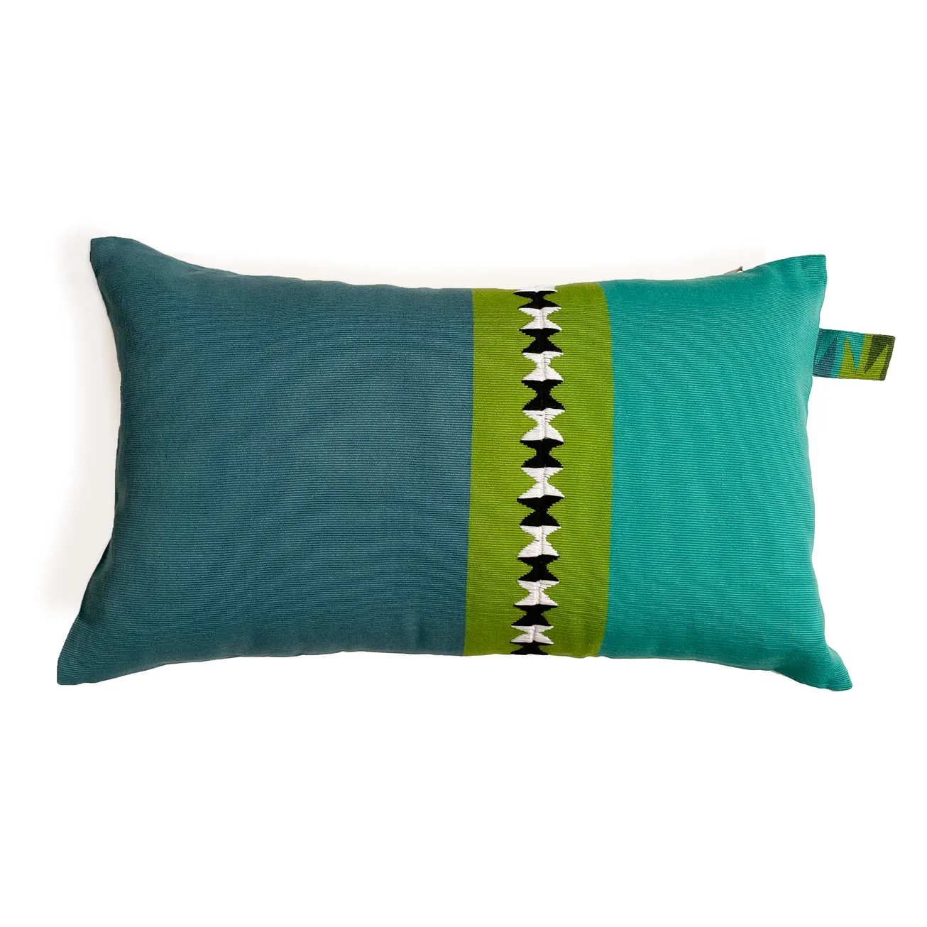 Azure-Crowned Hummingbird Lumbar Pillow