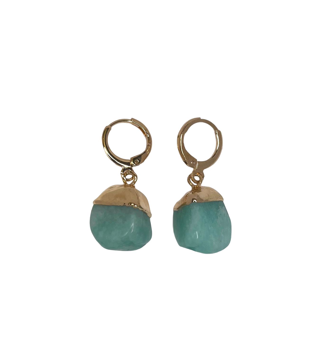 Tipped Gemstone Earrings
