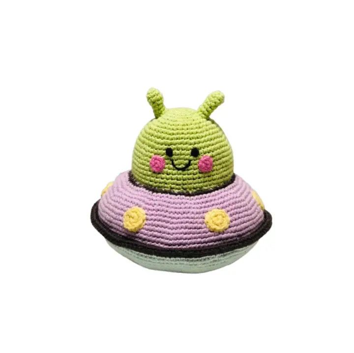 Plush UFO Friend Rattle