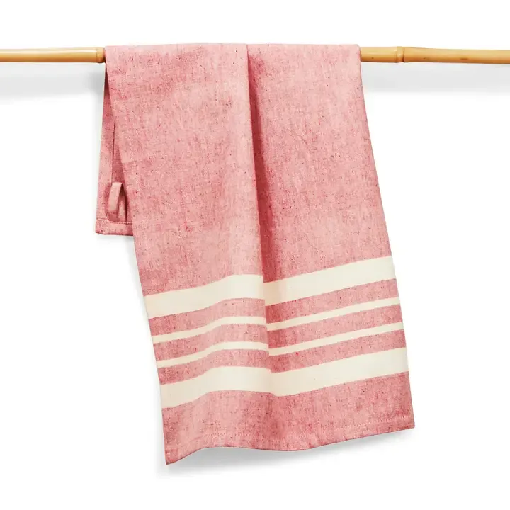 Handwoven Tea Towel - Tomato