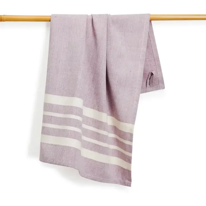 Handwoven Tea Towel - Eggplant