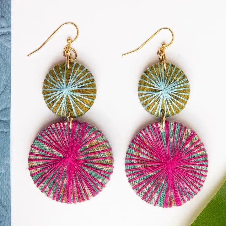 Kantha Threadburst Earrings