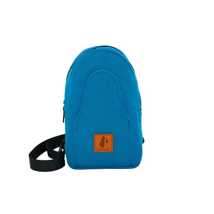 Canvas Crossbody Mini Sling - Zilly Blue