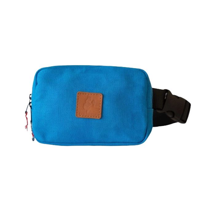 Canvas Crossbody Belt Bag - Zilly Blue