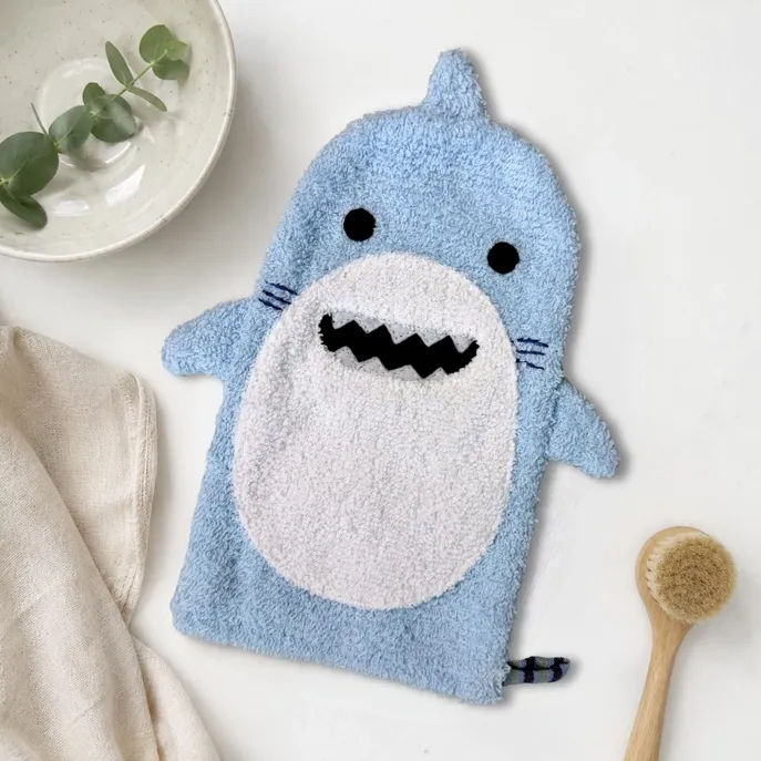Shark Wash Cloth Puppet