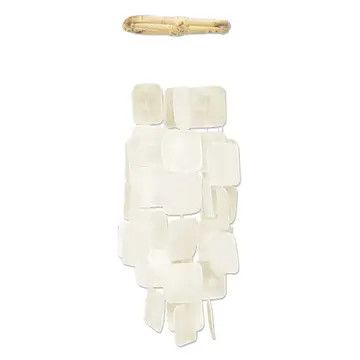 Capiz Square Chime White