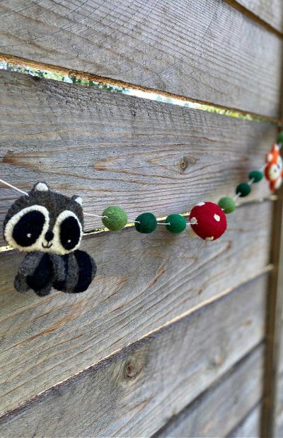 Felted Forest Friends Garland 72"