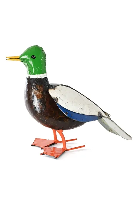 Recycled Metal Mallard Duck