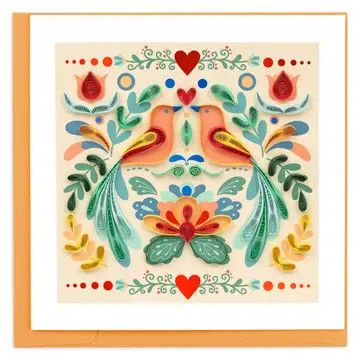 Folk Art Quilled Card