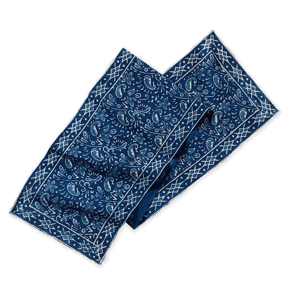 Indigo Dabu Table Runner
