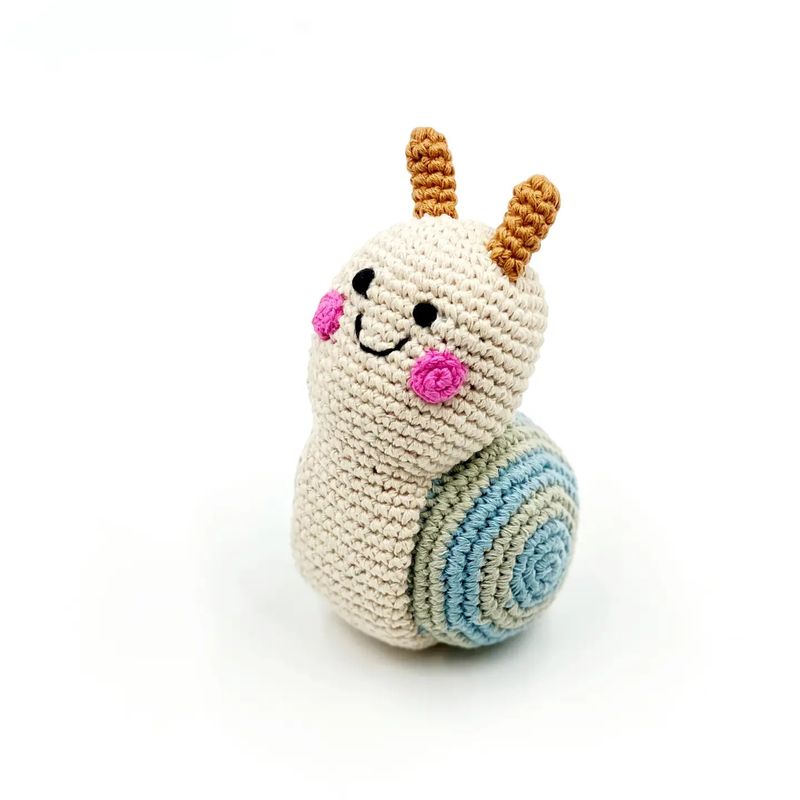 Plush Snail Rattle