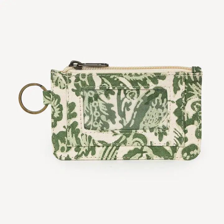 Block Print ID Pouch Peacock