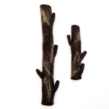 Brown Stick Felt Dog Toy 16"