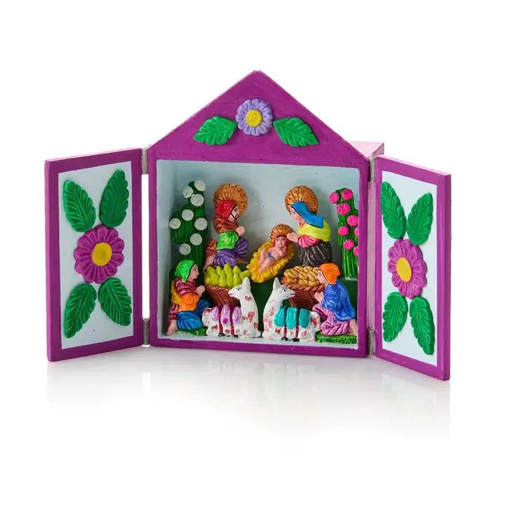 Retablo Trifold Nativity
