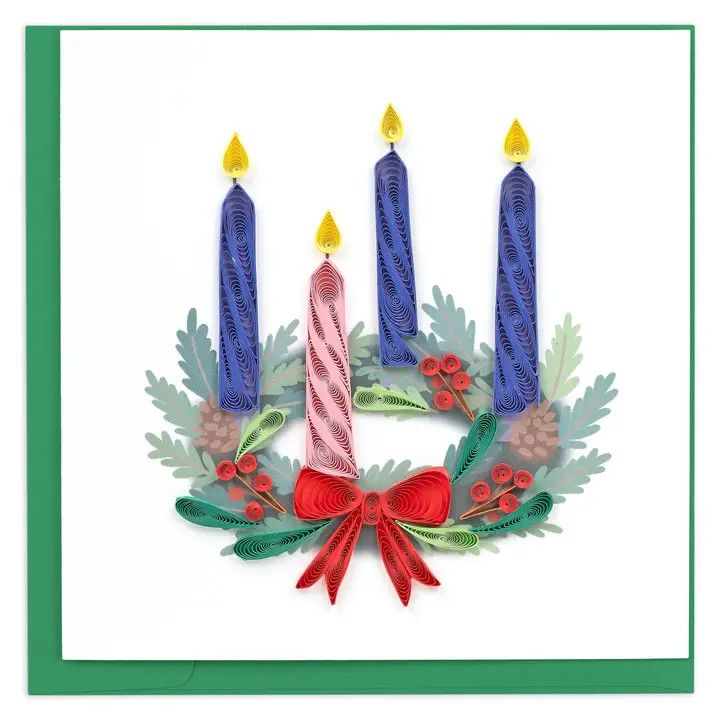 Advent Wreath Quilled Card