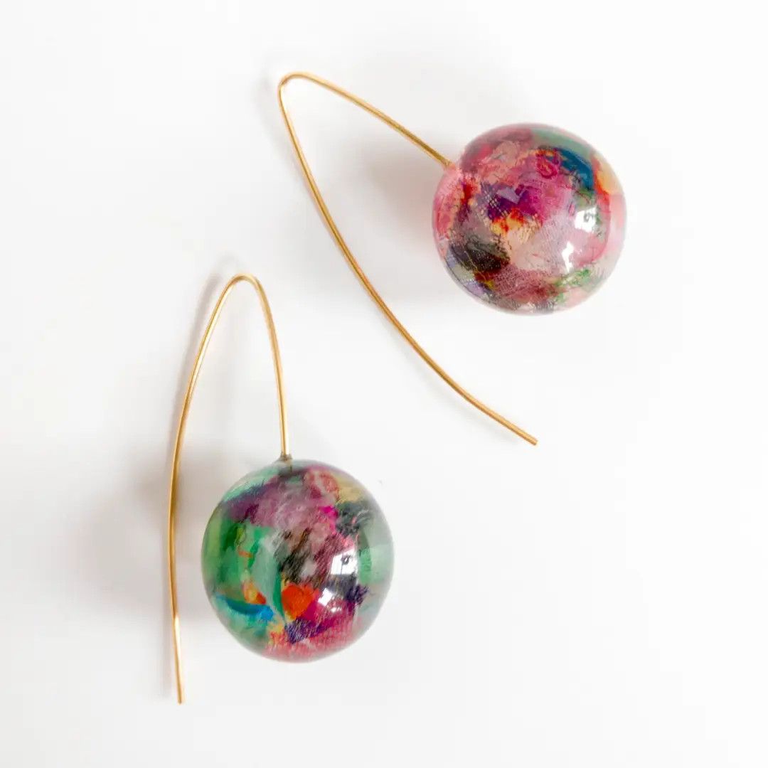 Sari Eco-Resin Earrings