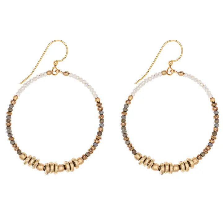 Hazel Colorblocked Hoop Earrings