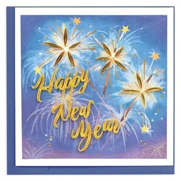 New Years Eve Quilled Card