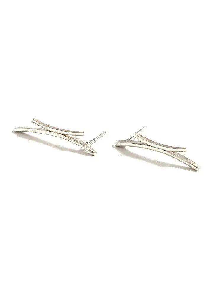 Cinnamon Sticks Sterling Silver Stud Earrings