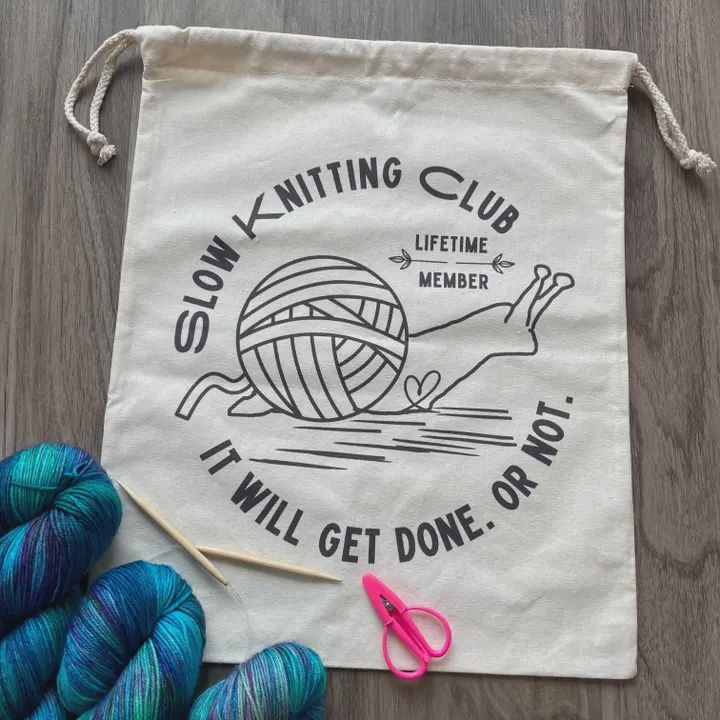 Slow knitting Club Bags