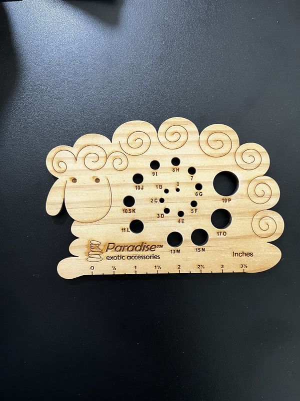 Wooden Needle &amp; Hook Gauge