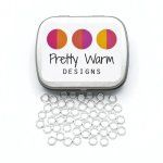 PWD Knitting Stitch Markers, Type: Mini Rings up to Needle size US1  50 count, Color/Size #: Steel