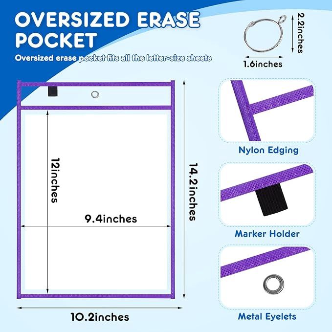 Reusable Dry Erase Pockets