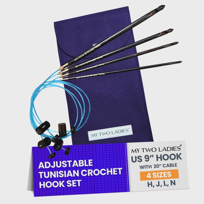 Tunisian Adjustable Crochet Hook Set