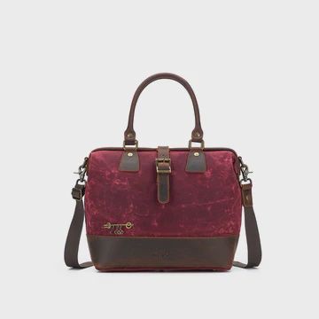 Maker&#39;s Canvas Satchel, Color: Red