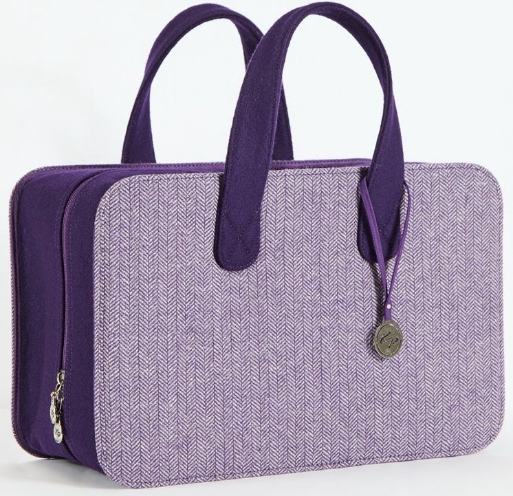 Snug Doctor Bag- Purple Tweed Large