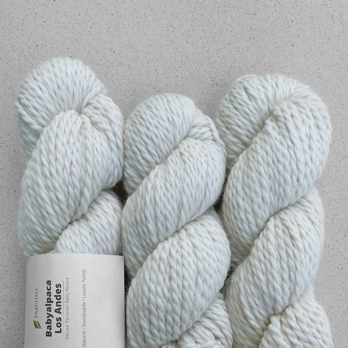 Baby Alpaca Los Andes, Color: Natural White 10