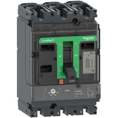 C10F3TM025, MCCB, ComPacT NSX100F, 36kA/415VAC, 3 poles, TMD trip unit 25A