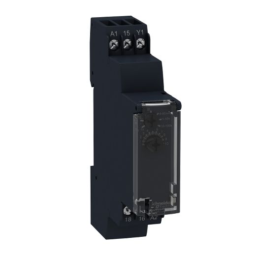 RE17RCMU, Off delay timer relay RE17, 8A, 1CO, 1s..100h, 24..240V AC