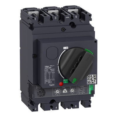 GV5P220H, Motor circuit breaker TeSys GV5, 3P, 100..220A, thermal magnetic