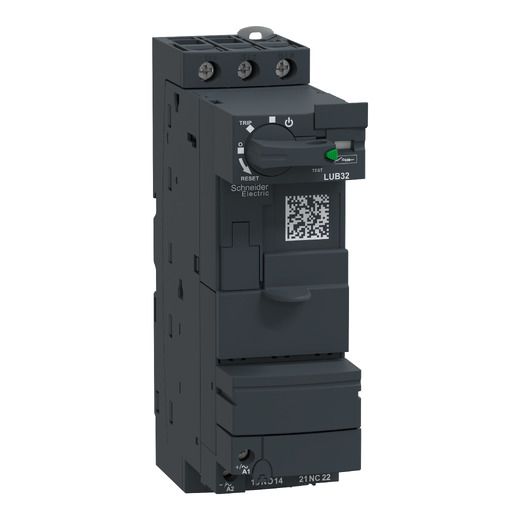 LUB32, Non reversing power base TeSys Ultra, 3P, 32A, 1NO+1NC