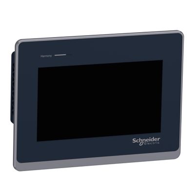 HMIST6400, Touch panel screen ST6, 7 inch wide display, 2COM, 2Ethernet, USB host and device, 24V DC