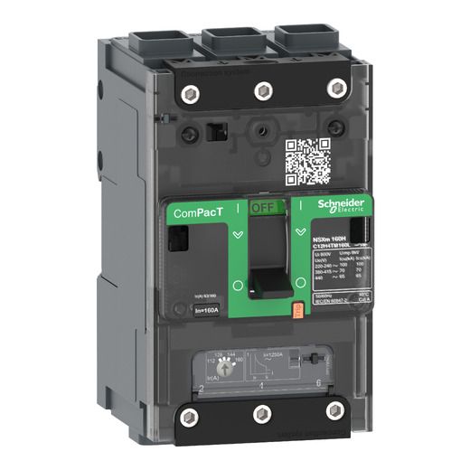 C11N3TM063L, MCCB, ComPacT NSXm N, 50kA/415V AC, 3 poles, 63A, EverLink connectors