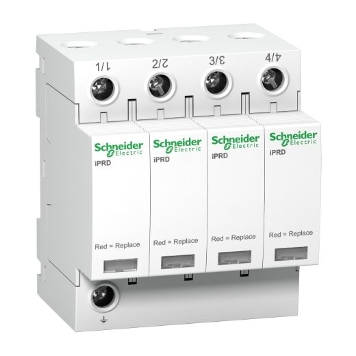 A9L65401, Modular surge arrester iPRD65r, 4P, 350V, remote transfert