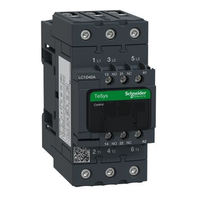 LC1D40AR7, Contactor TeSys Deca, 3P(3NO), AC-3 <=440V, 40A, 440V AC 50/60Hz coil