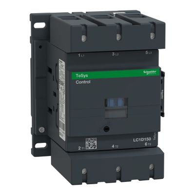 LC1D150P7, Contactor TeSys Deca, 3P(3NO), AC-3 <=440V, 150A, 230V AC 50/60Hz coil