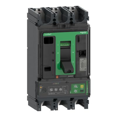 C63N34V570, MCCB, ComPacT NSX630N, 50kA/415VAC, 3 poles, MicroLogic Vigi 4.3 trip unit 570A