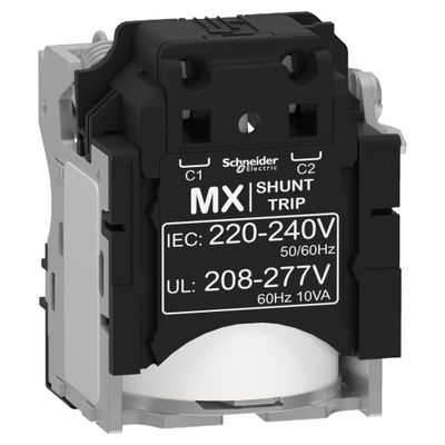 LV429387, MX shunt trip release, ComPacT NSX, 220..240V AC 50/60Hz, 208..277V AC 60Hz