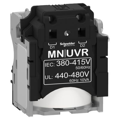 LV429408, MN undervoltage release, ComPacT NSX, 380..415V AC 50/60Hz, 440..480V AC 60Hz